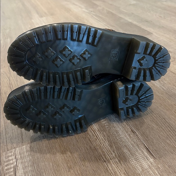 Dr. Martens Black Leather Platform Boots - Picture 11 of 12